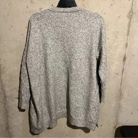 Primark Chunky Knitted Cardigan Grey Pockets Women’s Size XL - Picture 6 of 9